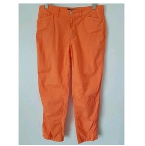 LRL Lauren Jeans‎ Co Petites Orange Twill Straight